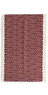 Marimekko Pikkuinen Unikko Kitchen Towel Brown In Red
