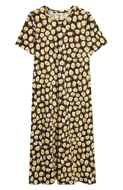 Marimekko Pisteinen Pikku Vikuri Cotton T-shirt Dress In Yellow
