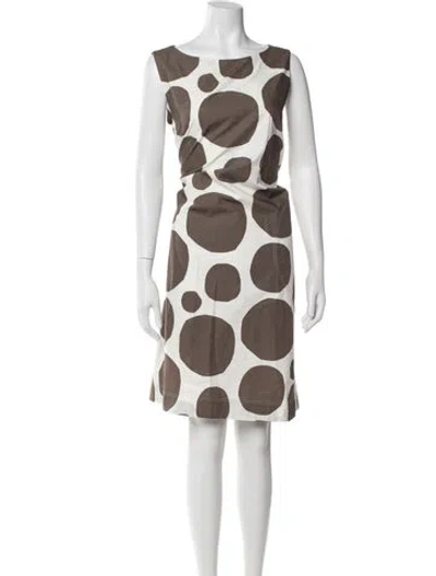 Pre-owned Marimekko Polka Dot Print Knee-length Dress In Multi