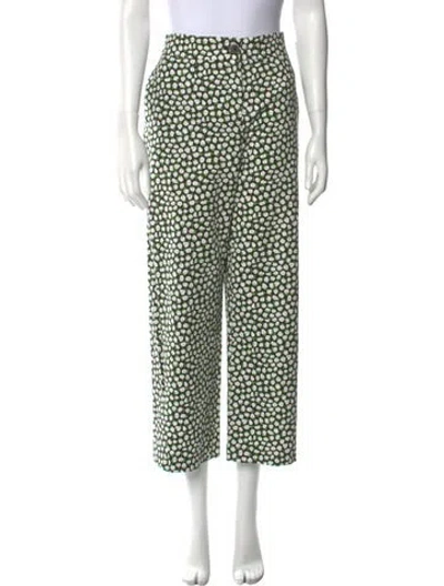 Pre-owned Marimekko Polka Dot Print Wide Leg Pants In Multi