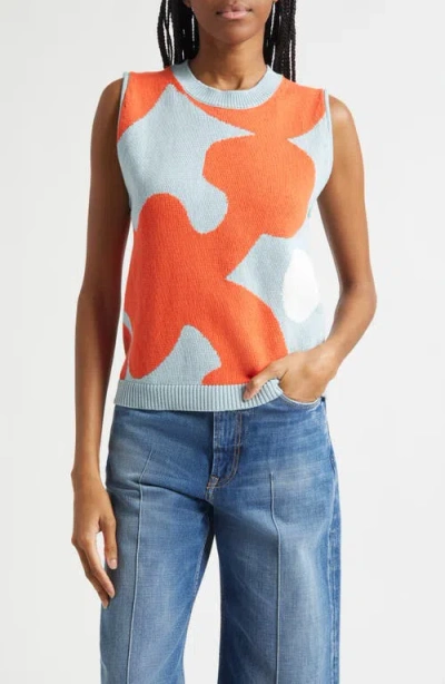 Marimekko Pomppikoot Keidas Sleeveless Cotton Sweater In Multi
