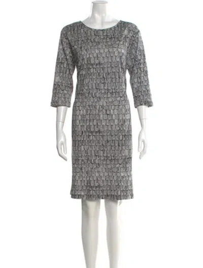 Pre-owned Marimekko Printed Knee-length Dress In Black