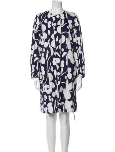 Pre-owned Marimekko Printed Knee-length Dress In Blue