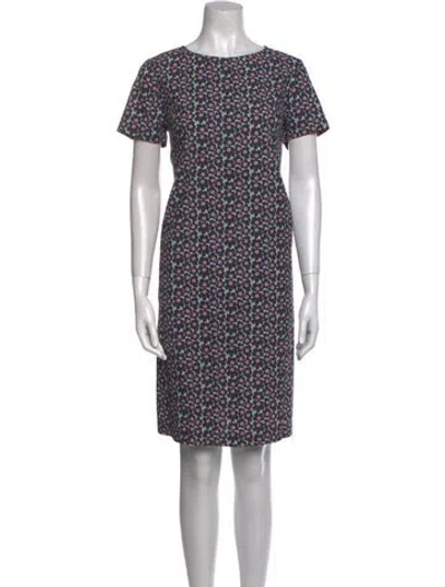Pre-owned Marimekko Printed Knee-length Dress In Blue