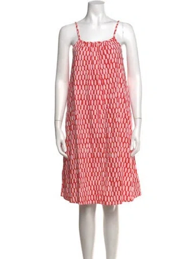 Pre-owned Marimekko Printed Knee-length Dress In Pink