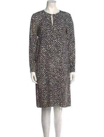 Pre-owned Marimekko Printed Long Dress In Black