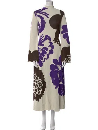 Pre-owned Marimekko Printed Long Dress W/ Tags In Multi