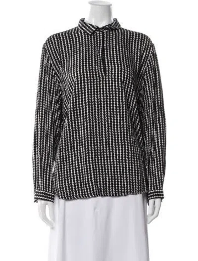 Pre-owned Marimekko Printed Long Sleeve Top In Multi