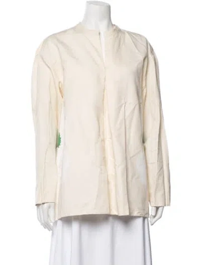 Pre-owned Marimekko Printed Long Sleeve Top In Neutrals