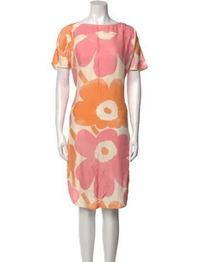 Pre-owned Marimekko Printed Midi Length Dress In Multi