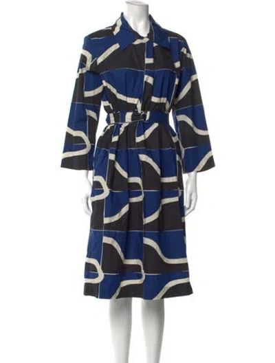 Pre-owned Marimekko Printed Midi Length Dress In Multi
