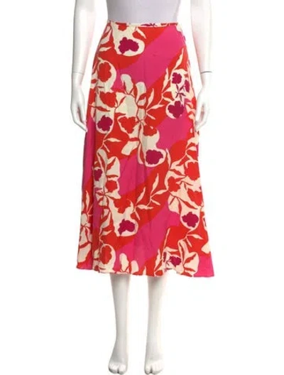 Pre-owned Marimekko Printed Midi Length Skirt W/ Tags In Multi