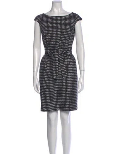 Pre-owned Marimekko Printed Mini Dress In Blue