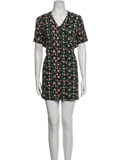 Pre-owned Marimekko Printed Mini Dress In Multi