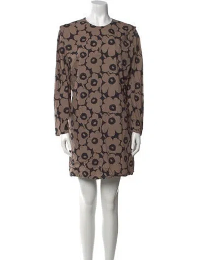 Pre-owned Marimekko Printed Mini Dress In Multi