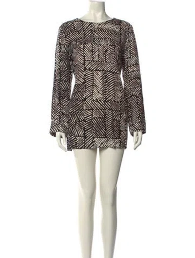 Pre-owned Marimekko Printed Mini Dress In Multi