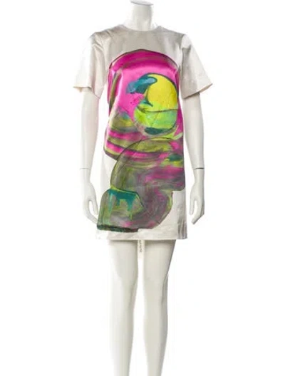 Pre-owned Marimekko Printed Mini Dress In Multi