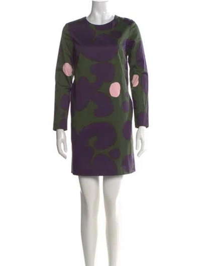Pre-owned Marimekko Printed Mini Dress In Multi