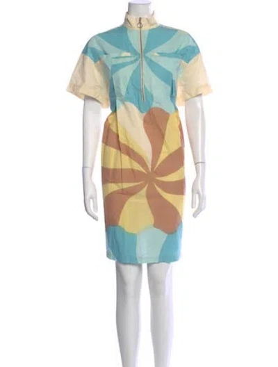 Pre-owned Marimekko Printed Mini Dress In Multi