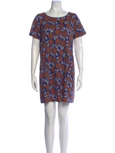Pre-owned Marimekko Printed Mini Dress In Multi