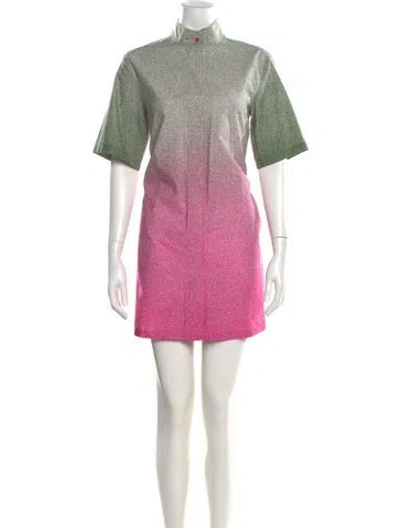 Pre-owned Marimekko Printed Mini Dress In Pink