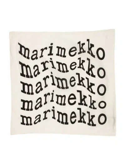 Pre-owned Marimekko Printed Scarf In Neutral