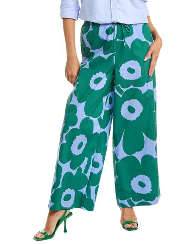 Marimekko Puoti Unikko Pant In Green