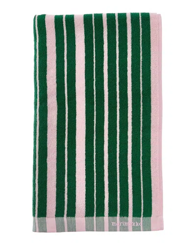 Marimekko Raide Bath Towel In Green