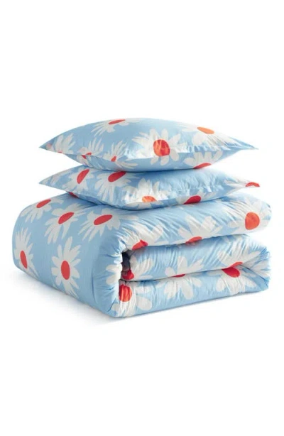 Marimekko Rakastaa Ei Rakasta Comforter & Shams Set In Blue