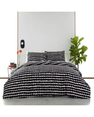 Marimekko Rasymatto Reversible Comforter Set In Black
