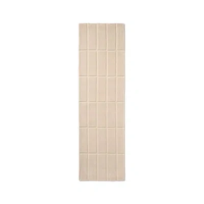 Marimekko Rectangle  Plaid Hand Tufted Wool Indoor Area Rug In Neutral