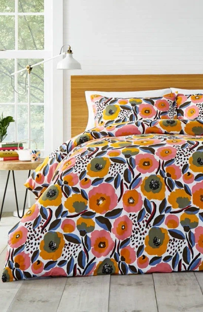 Marimekko Rosarium Duvet Cover & Sham Set In Medium Pink