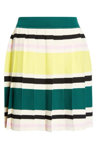 Marimekko Runous Helvi Stripe Pleated Knit Skirt In Multi