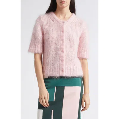 Marimekko Sanasto Knit Cardigan In Light Pink