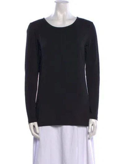 Pre-owned Marimekko Scoop Neck Long Sleeve Sweatshirt In Black