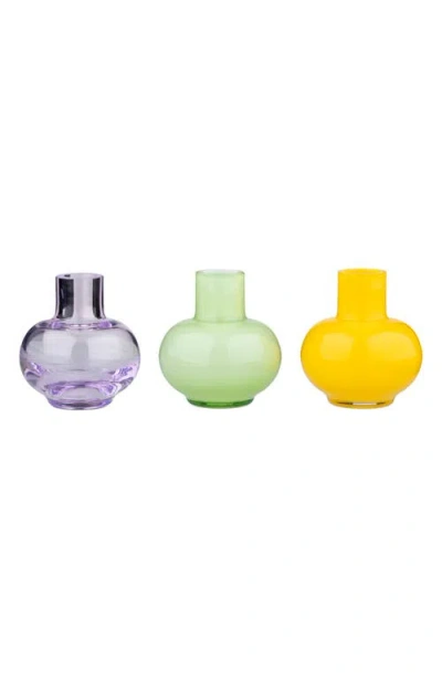 Marimekko Set Of 3 Assorted Mini Vases