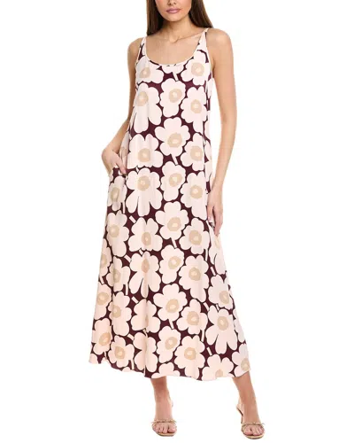 Marimekko Seurassa Unikko Maxi Dress In White