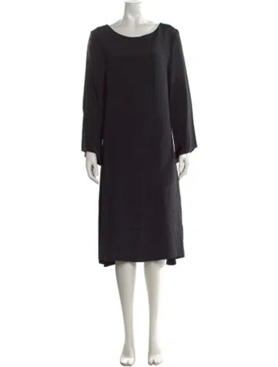 Pre-owned Marimekko Silk Knee-length Dress In Red