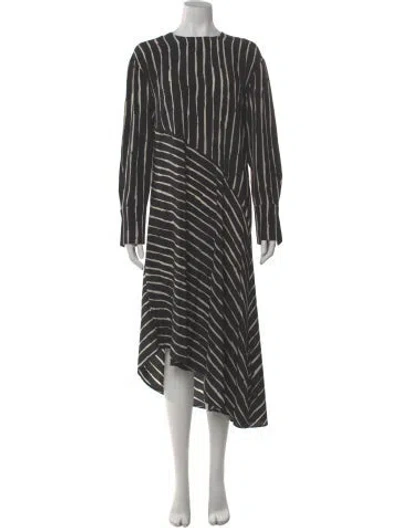 Pre-owned Marimekko Silk Long Dress In Gray