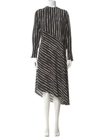 Pre-owned Marimekko Silk Long Dress In Multicolor