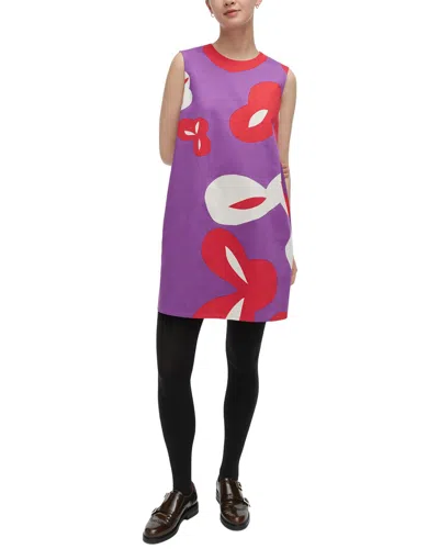 Marimekko Siluetti Poiminto Dress In Purple