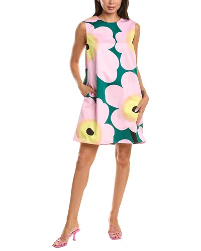 Marimekko Siluetti Unikko Dress In Pink