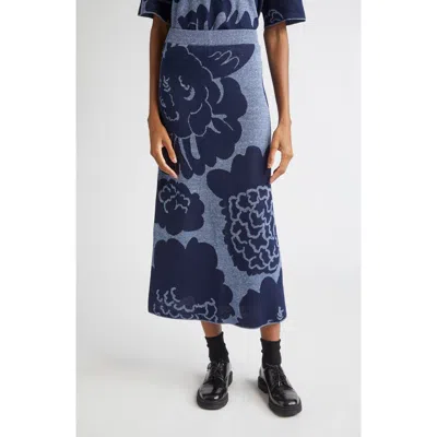 MARIMEKKO MARIMEKKO SIVELLYS PIONI LINEN BLEND SWEATER SKIRT