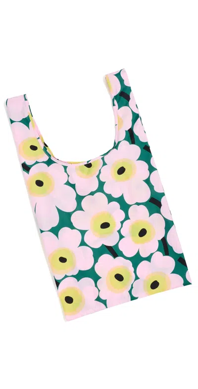 Marimekko Smartbag Galleria Bag Green / Light Pink / Yellow In Blue