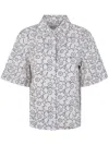 Marimekko Standardi Piirto Unikko Shirt In White