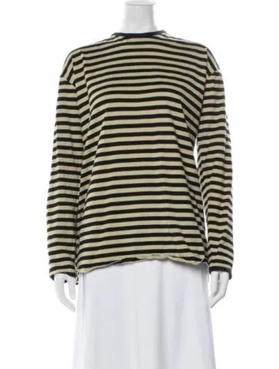 Pre-owned Marimekko Striped Crew Neck T-shirt In Multicolor