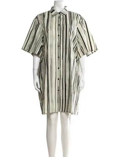 Pre-owned Marimekko Striped Knee-length Dress In Multi