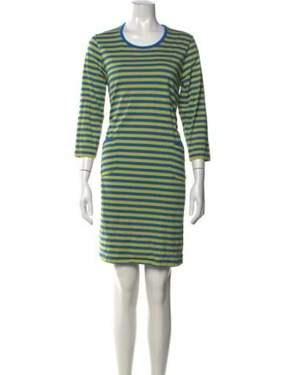 Pre-owned Marimekko Striped Knee-length Dress In Multicolor
