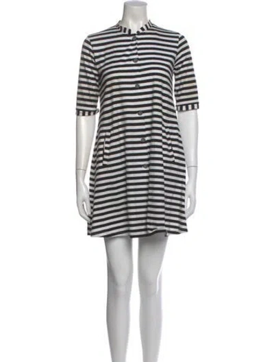 Pre-owned Marimekko Striped Mini Dress In Multi