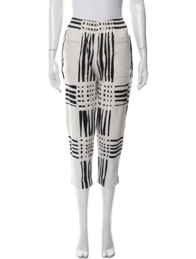 Pre-owned Marimekko Striped Straight Leg Pants In Multicolor